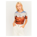 Blue-Brown Translucent Crop Top TALLY WEiJL - Women