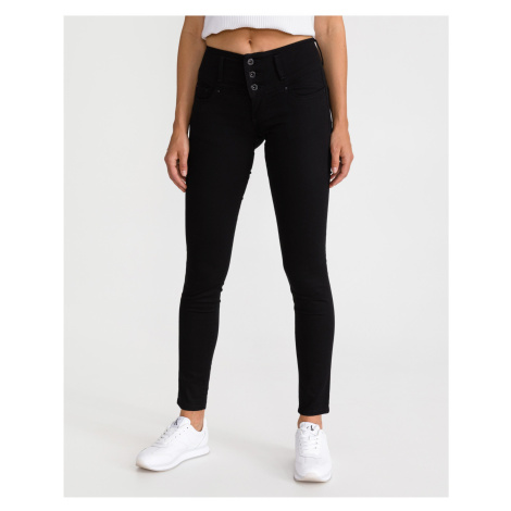 Čierne dámske skinny fit rifle Salsa Jeans