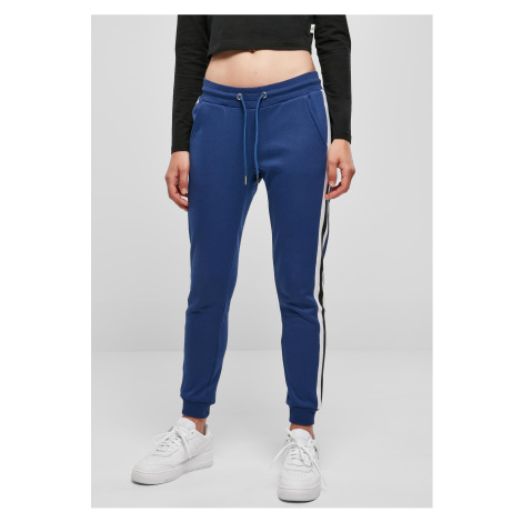 Women's College Contrast Sweatpants Spaceblue/White/Black Urban Classics