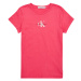 Calvin Klein Jeans  MICRO MONOGRAM TOP  Tričká s krátkym rukávom Ružová