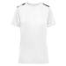 James & Nicholson Dámske športové tričko JN523 - Biela / čierno potlačená