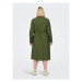 ONLY Carmakoma Košeľové šaty 15285282 Zelená Regular Fit