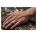 Snubný oceľový prsteň pre mužov a ženy