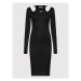 Versace Jeans Couture Každodenné šaty 73HAO976 Čierna Slim Fit