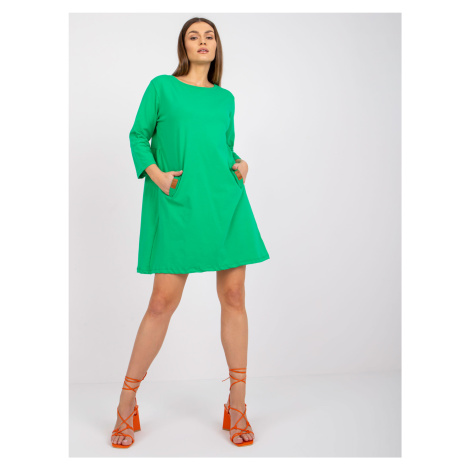 Zelené bavlnené šaty Dalenne -RV-SK-6274.36P-green