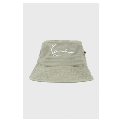 Bavlnený klobúk Karl Kani KA2210222-darkMint, zelená farba, bavlnený