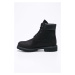 Semišové členkové topánky Timberland 6" Premium Boot pánske, čierna farba, TB0100730011