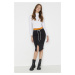 Trendyol Black Midi Bodycon Knitted Skirt