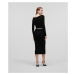 Šaty Karl Lagerfeld Lslv Knit Dress Čierna