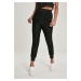 Women's Lace Jersey Jog Pants Black