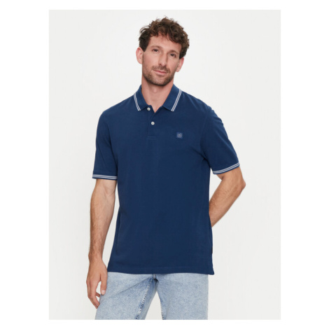 Bugatti Polokošeľa 8150 55001A Modrá Slim Fit