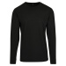 Build Your Brand Pánske tričko s dlhým rukávom BY091 Black