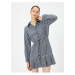 Koton Mini Shirt Dress Long Sleeve Ruffles