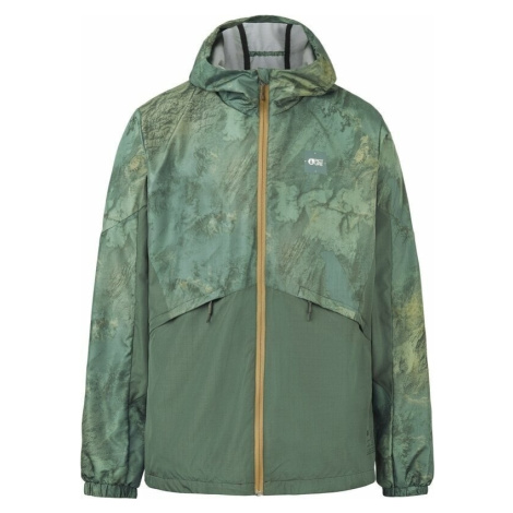 Picture Laman Printed Jacket Geology Green Outdoorová bunda
