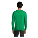 SOĽS Monarch Pánske tričko s dlhým rukávom SL11420 Zelená