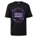 JACK & JONES Tričko 'PILOU'  svetlofialová / čierna