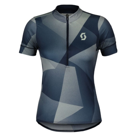 SCOTT Cyklistický dres s krátkym rukávom - ENDURANCE 15 W - modrá/zelená