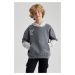 DEFACTO Boy's Oversize Fit Hooded Sweatshirt