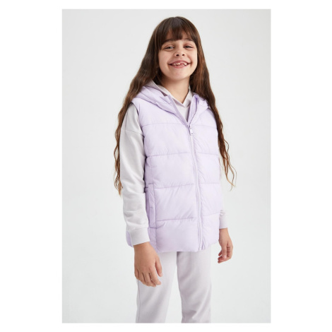 DEFACTO Girls' Hooded Puffer Vest