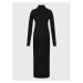 Remain Úpletové šaty Marlena RM2005 Čierna Slim Fit