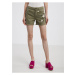 Khaki Womens Denim Shorts CAMAIEU - Women