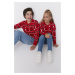 Trendyol Red Jacquard Girl Knitwear Sweater