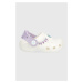 Detské šľapky Crocs Frozen biela farba