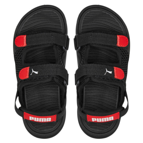 PUMA Plážové / kúpacie topánky 'Evolve'  červená / čierna / biela