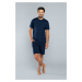 Men's pyjamas Niko, short sleeves, 1/2 pants - dark blue