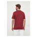 Bavlnené tričko BOSS pánsky,bordová farba,jednofarebný,50468347