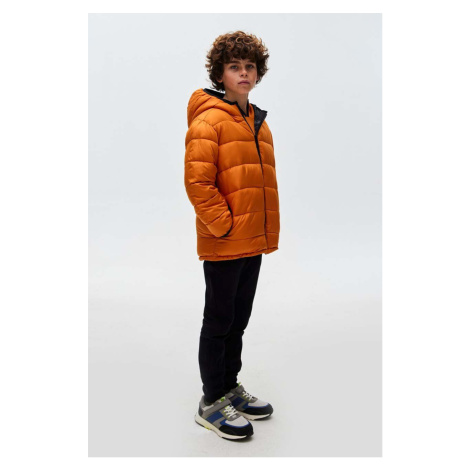 Detská obojstranná bunda Mayoral oranžová farba