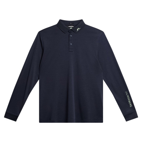 J.Lindeberg Tour Tech Mens Long Sleeve JL Navy Polo košeľa