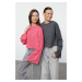 Trendyol Anthracite-Fuchsia 2 Pack 100% Cotton Spanish Sleeve Knitted T-Shirt