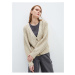 LC Waikiki V-Neck Self-Patterned Long Sleeve Women's Knitwear Cardigan