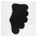 Reserved - Súprava 5 párov členkových ponožiek - Čierna