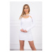 Fitted dress - ribbed white