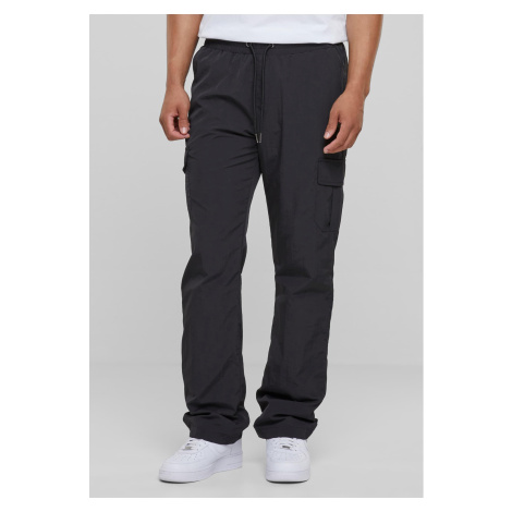 Nylon cargo pants with straight legs black Urban Classics