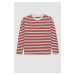 DEFACTO Regular Fit Striped Crew Neck Long Sleeve T-Shirt