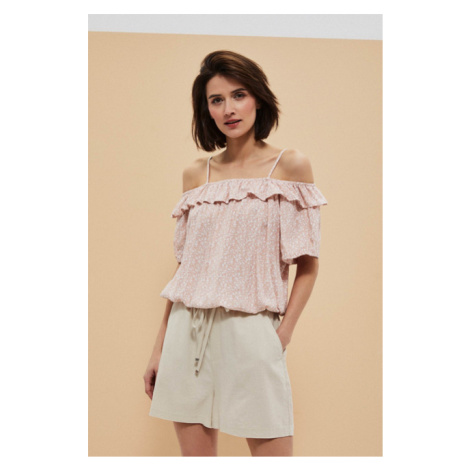COLD ARMS SHIRT WITH FRILLS Moodo