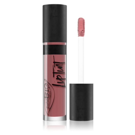 puroBIO Cosmetics Lip Tint tekutý rúž s matným finišom odtieň 06 Dark Pink