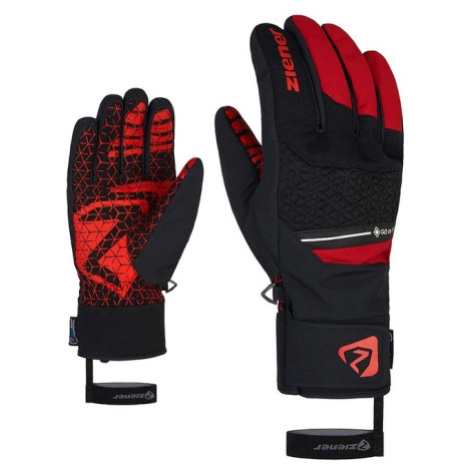 Pánske lyžiarske rukavice ZIENER GRANIT GTX AW glove ski alpine, red pepper