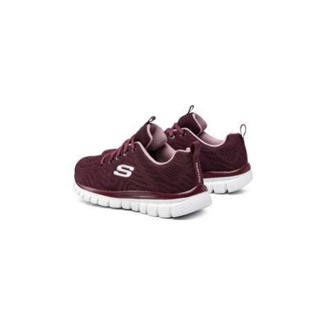 Skechers Sneakersy Get Connected 12615/WINE Bordová