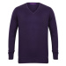 Henbury Pánsky ľahký sveter do V H720 Purple