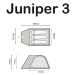 Highlander Juniper 3 Dvojplášťový stan pre 3 osoby YTST00472