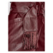 Pinko Šaty z imitácie kože Adana 1G16T6 7105 Bordová Regular Fit