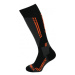 Lyžiarske kompresné podkolienky (ponožky) TECNICA Competition ski socks, black anfhracite orange