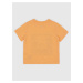 Oranžové chlapčenské melírované tričko GAP Beach Vibes