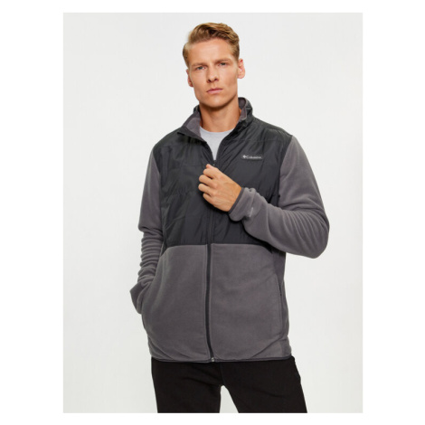 Columbia Fleecová mikina Basin Butte™ Fleece Full Zip Sivá Regular Fit