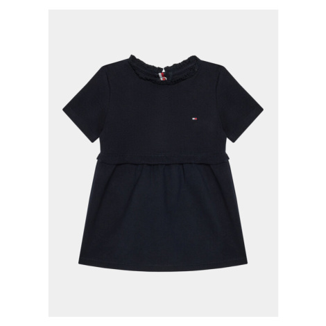 Tommy Hilfiger Každodenné šaty KN0KN01757 Tmavomodrá Regular Fit