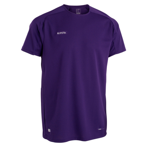 Futbalový dres VIRALTO CLUB s krátkym rukávom fialový KIPSTA